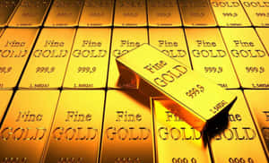 Gold Bars Wealth Representation Wallpaper