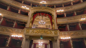 Gold Booth La Scala Opera House Wallpaper