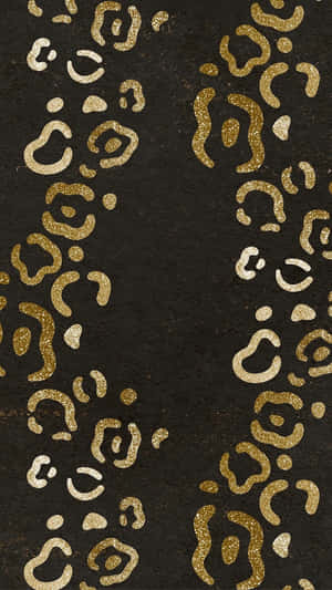 Gold_ Cheetah_ Print_on_ Black_ Background.jpg Wallpaper