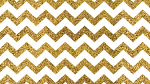 Gold Chevron Pattern Wallpaper