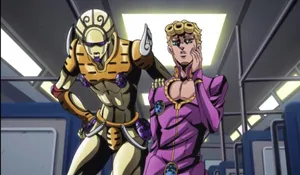 Gold Experience Bursting With Energy In Jojo's Bizarre Adventure Wallpaper