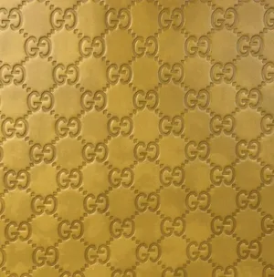 Gold Gucci Pattern Wallpaper