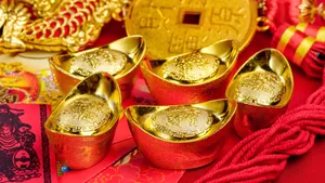 Gold Ingots For Prosperity Wallpaper