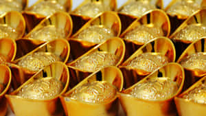 Gold Ingots Wealth Symbol Wallpaper