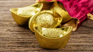 Gold Ingots With Red Pouch Wallpaper