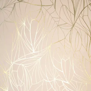 Gold Leaf Patternon Cream Background Wallpaper