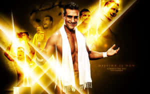 Gold Wwe Alberto Del Rio Poster Wallpaper