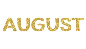 Golden August Text Wallpaper