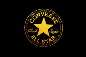 Golden Converse Logo Wallpaper