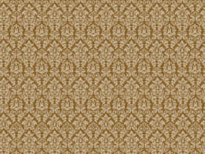 Golden Damask Pattern Wallpaper