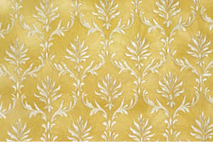 Golden Damask Pattern Texture Wallpaper