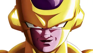 Golden Frieza Shines Bright With Unstoppable Power Wallpaper