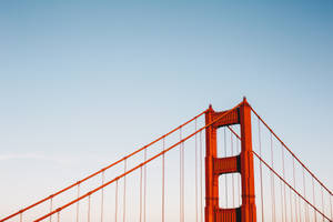 Golden Gate Pillar 1080p Hd Desktop Wallpaper