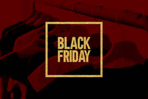 Golden Glitter Black Friday Wallpaper