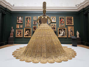 Golden Gown Art Exhibit Auckland Wallpaper