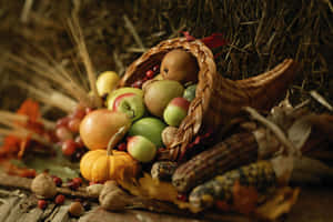 Golden Harvest Time In A Beautiful Field Wallpaper