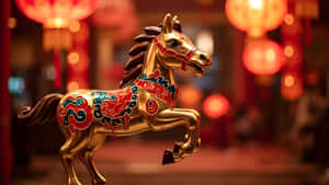 Golden Horse Festival Celebration Wallpaper