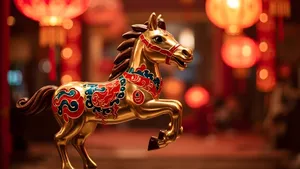 Golden Horse Festival Celebration Wallpaper