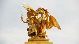Golden Horse Trophy Statue Wallpaper