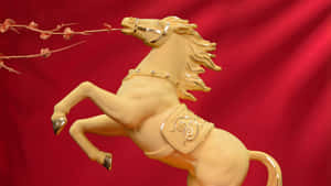 Golden Horse Trophy Statue Wallpaper