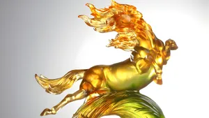 Golden Horse Trophy Statue Wallpaper