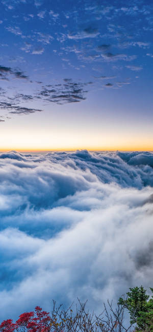 Golden Hour Clouds Phone Wallpaper