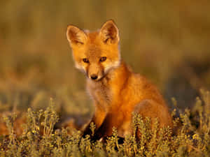 Golden Hour Fox Wallpaper