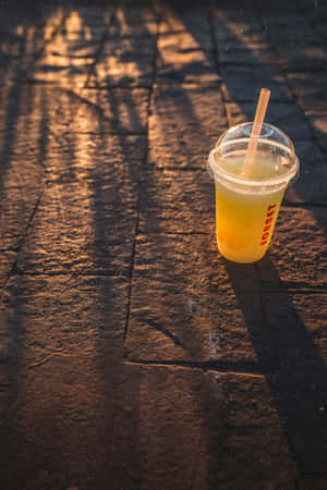 Golden Hour Refreshment Wallpaper