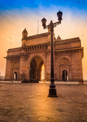 Golden Light Gateway To India Wallpaper