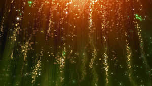 Golden Light Particles Wallpaper