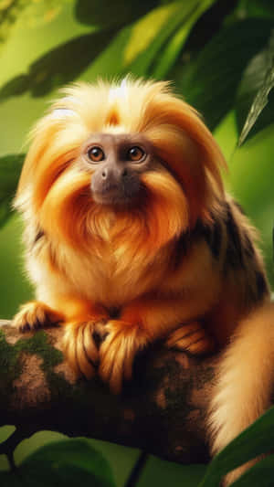 Golden Lion Tamarinin Nature.jpg Wallpaper