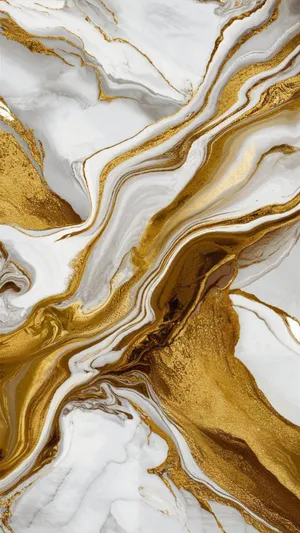 Golden Marbleized Texture Wallpaper