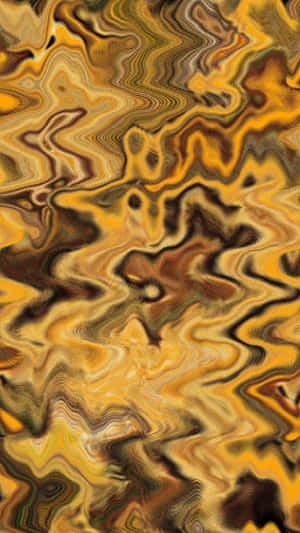 Golden Marbleized Texture Wallpaper