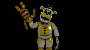 Golden Nightmare Freddy Wallpaper