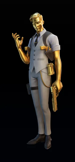 Golden Skin Midas Fortnite Wallpaper