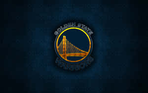 Golden State Warriors Logo On Dark Metal Wallpaper