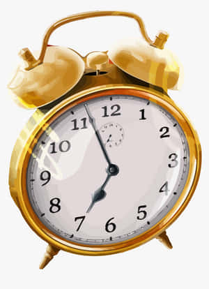 Golden Time Clock Wallpaper