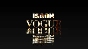 Golden Vogue Logo Reflection Wallpaper