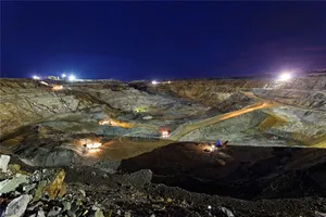 Goldmines' Evening Scene Wallpaper