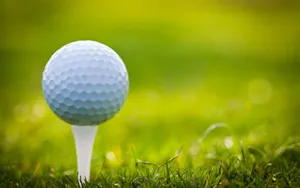Golf Ball On A Tee Wallpaper
