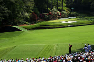 Golfers Tee-off At Augusta National Golf Course Wallpaper