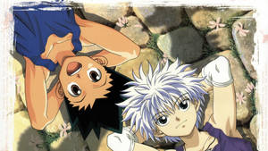 Gon And Killua Laying Down Wallpaper