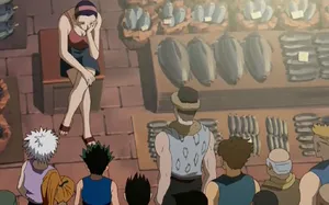 Gon And Killua On Greed Island Adventure Wallpaper