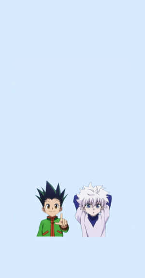 Gon And Killua Phone Pastel Wallpaper