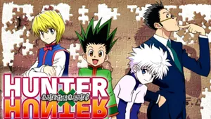 Gon Freecss And His Companions On Their Journey In Hunter X Hunter Wallpaper