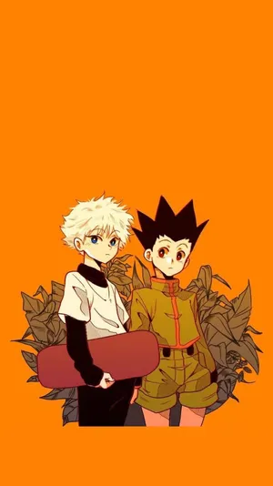 Gon Killua Orange Hunter X Hunter Pfp Wallpaper
