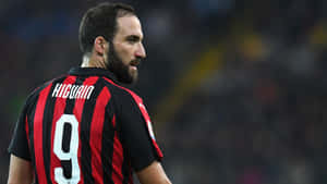 Gonzalo Higuain Ac Milan Back View Wallpaper