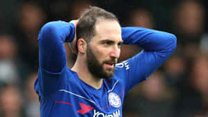 Gonzalo Higuain Chelsea Fc Vs. Fulham Fc Wallpaper