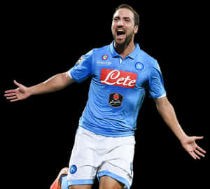 Gonzalo Higuain Happy Scream Winning Goal Wallpaper