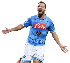 Gonzalo Higuain Happy Scream Winning Goal Wallpaper